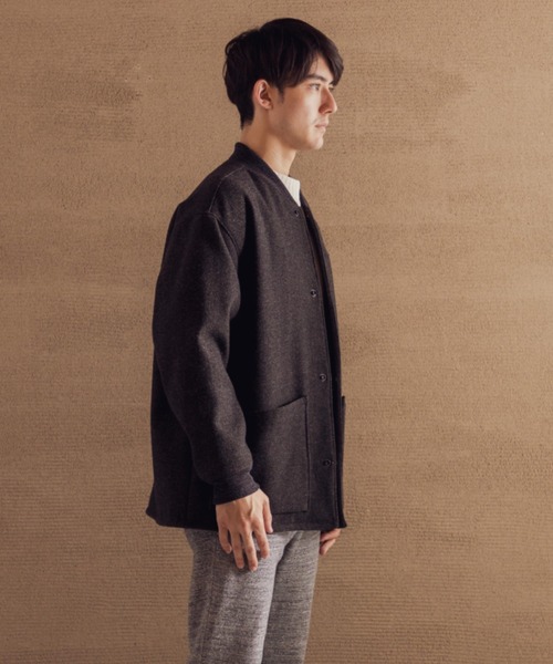 Jackman スタジャン Melton Award Jacket メンズ レディース