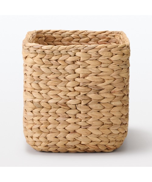 お取り置き　中古天然素材 アケビの長方形大/中バスケット二個組 無印良品（MUJI） 収納 ウォーターヒヤシンス 長方形 バスケット 大 約