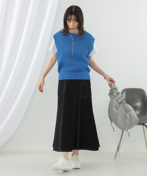 Ray BEAMS 配色ステッチ マーメイド スカート Ray BEAMS（レイビームス）の「Ray BEAMS / 配色 ステッチ
