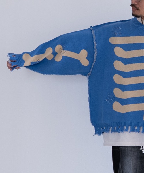 トップス DISCOVERED COTTON BONE KNIT DISCOVERED（ディスカバード） セーター ニット DISCOVERED COTTON