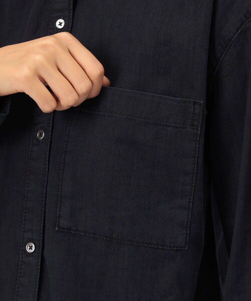 【JAMES PERSE】コットンデニム ボクシーシャツ WDCS3894 コットンデニム ボクシーシャツ WDCS3894｜トゥモローランド