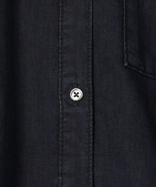 【JAMES PERSE】コットンデニム ボクシーシャツ WDCS3894 コットンストレッチ ディープVネックTシャツ WLSR3044