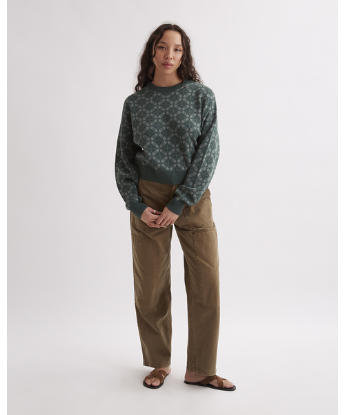 ニット セーター Hunakai Blockprint Sweater レディース Saturdays NYC ニット セーター Hunakai Blockprint Sweater