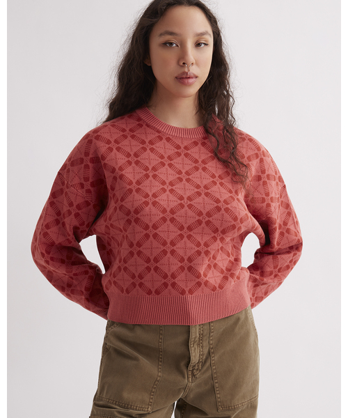 ニット セーター Hunakai Blockprint Sweater レディース