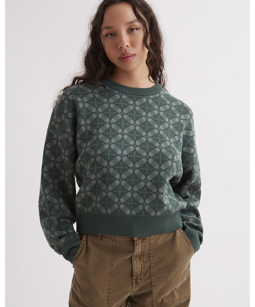 ニット セーター Hunakai Blockprint Sweater レディース Saturdays NYC ニット セーター Hunakai Blockprint Sweater