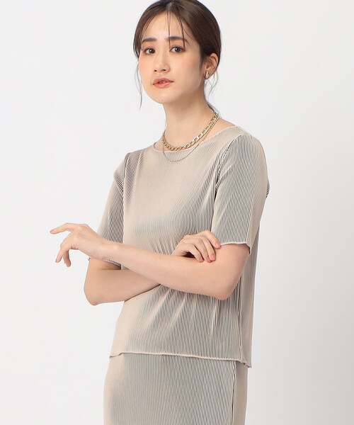 MAMC プリーツスカート Tシャツ カットソー セット COMME CA ISM tシャツ プリーツ カットソー / セットアップ対応