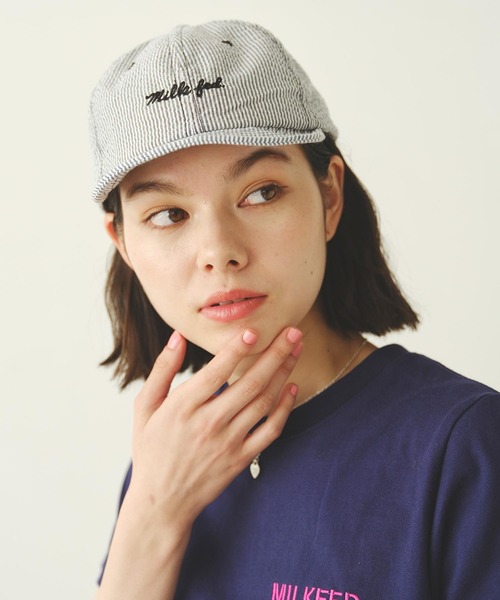 MILKFED. キャップ 帽子 STRIPED ICING LOGO CAP レディース