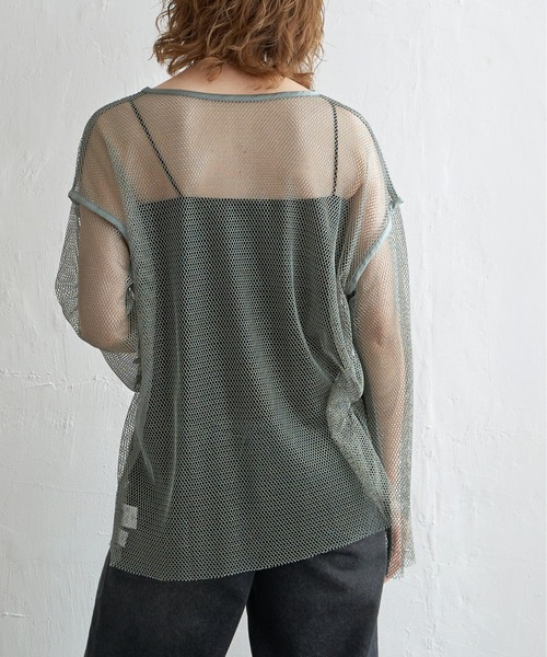 notch.（ファッション） tシャツ ラメ混メッシュロンT