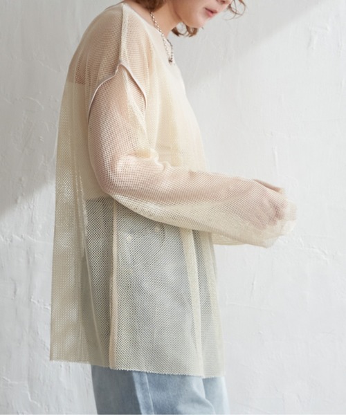 notch. tシャツ ラメ混メッシュロンT レディース : ZOZOTOWN Yahoo!店