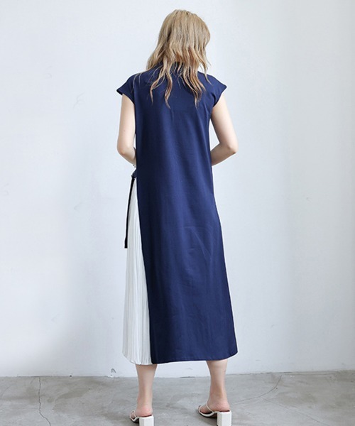 miniministore ワンピース サイドプリーツ ロング 夏 : ZOZOTOWN