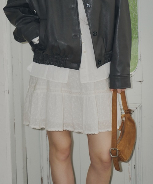 GIUNON スカート flower lace skirt / フラワーレーススカート