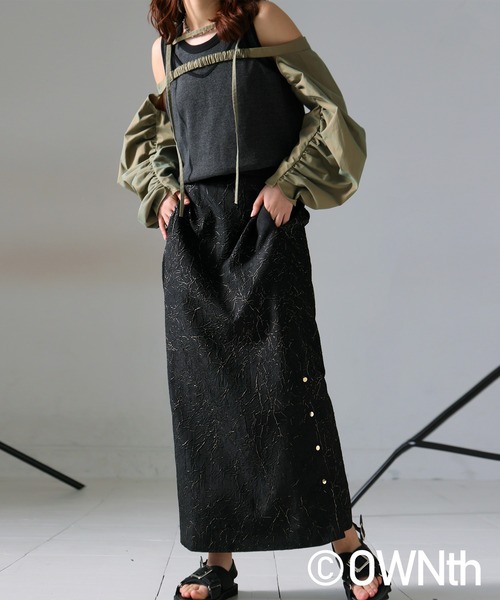 ◈◆antiqua◆◈ ボタンスリットタイトスカート OWNth スカート ボタンスリットタイトスカート : ZOZOTOWN Yahoo