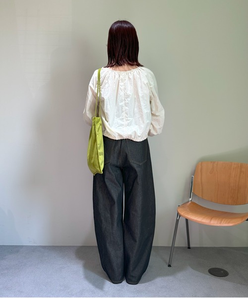 ブラウス シャツ 「手洗い可」ボリュームリボンブラウス レディース ブラウス シャツ ボリュームリボンブラウス レディース