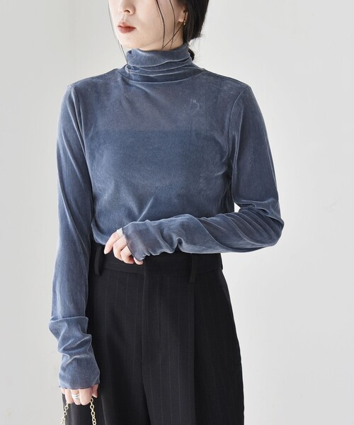 tシャツ quaranciel:「洗濯機可能」フロッキー シアー タートル ネック 2 レディース quaranciel tシャツ quaranciel:「洗濯機可能」フロッキー