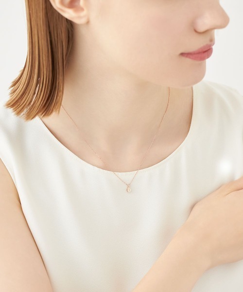 4℃【6月誕生石】K10ピンクゴールド ネックレス ヨンドシー 4℃ 【6月誕生石】K10ピンクゴールド ネックレス