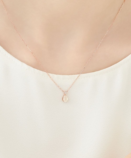 4℃【6月誕生石】K10ピンクゴールド ネックレス ヨンドシー 4℃ 【6月誕生石】K10ピンクゴールド ネックレス