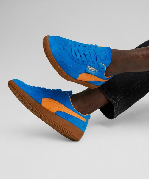 青色 スニーカー PUMA パレルモ スニーカー Blue PUMA スニーカー プーマ ユニセックス パレルモ メンズ