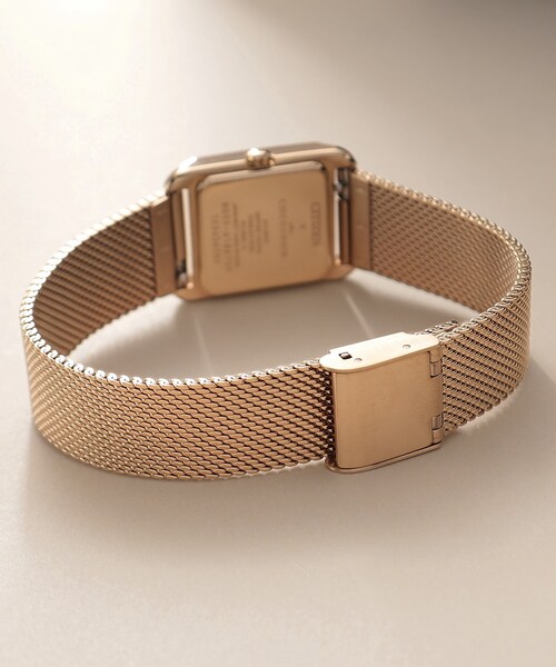 CITIZEN Cocoshnik ゴールド 時計 COCOSHNIK 腕時計 RG シチズンL別注モデル スクエア チェンジャ