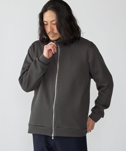 SHIPS ブルゾン アウター SHIPS:「手洗い可能」ドライバーズ ニット