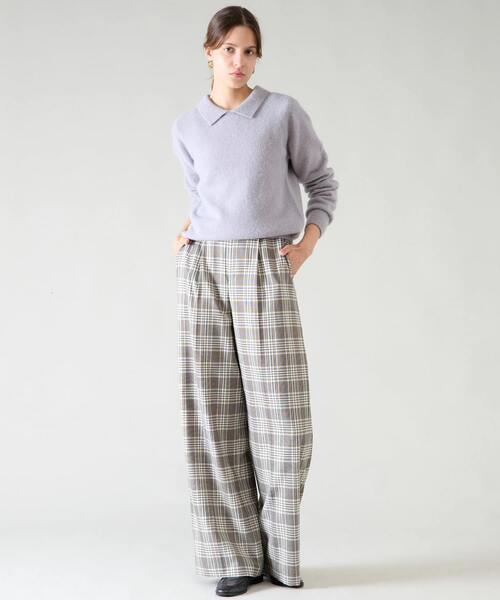 Tiara（ティアラ） パンツ サイドボタンワイドパンツ レディース