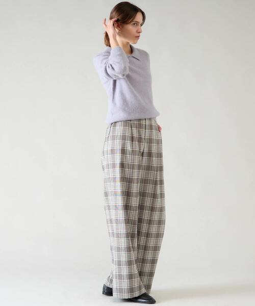 Tiara（ティアラ） パンツ サイドボタンワイドパンツ レディース