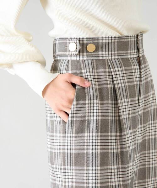 Tiara（ティアラ） パンツ サイドボタンワイドパンツ レディース