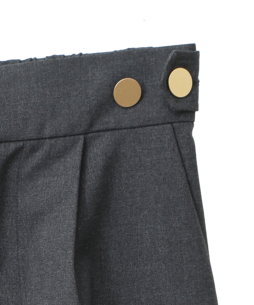 Tiara（ティアラ） パンツ サイドボタンワイドパンツ レディース