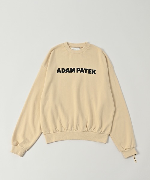 トレーナー スウェット 「ADAMPATEK/アダムパテック」logo crew neck / ロゴクルーネックスウェット レディース メンズ