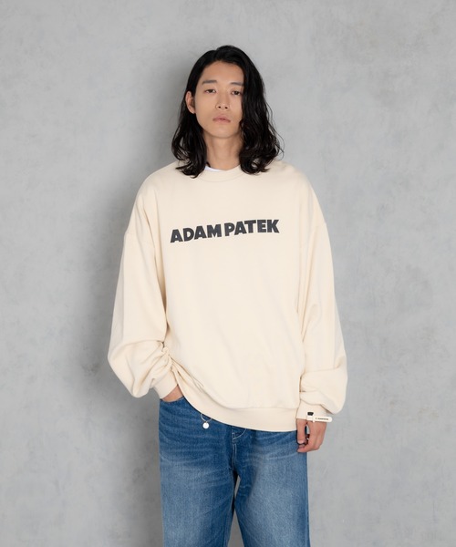 トレーナー スウェット 「ADAMPATEK/アダムパテック」logo crew neck / ロゴクルーネックスウェット レディース メンズ ADAM PATEK トレーナー スウェット 「ADAMPATEK/アダムパテック
