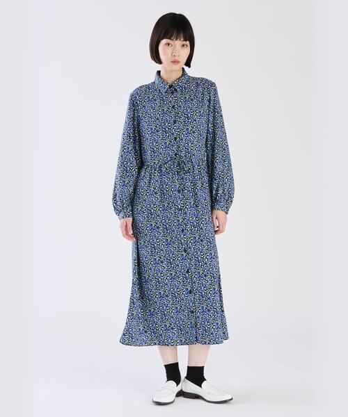 Agnes b. フラワープリントワンピース　サイズ2 To b. by agnes ワンピース フラワープリントドレス : ZOZOTOWN
