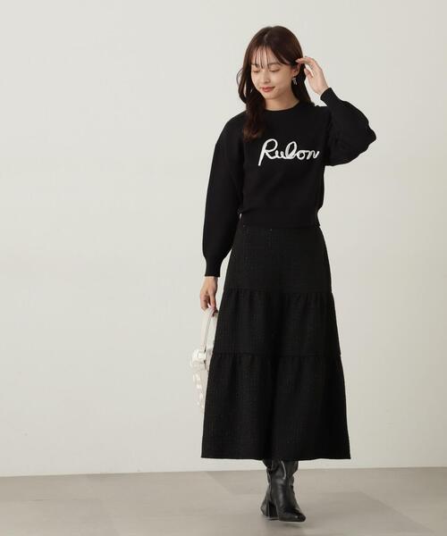 今期プロポーションボディドレッシング ツイードティアードスカート PROPORTION BODY DRESSING スカート ツイードティアードスカート