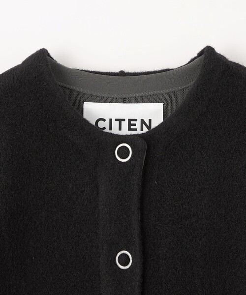 CITEN（シテン） カーディガン 「CITEN」ノーカラーニットコート