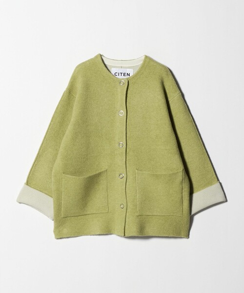 CITEN（シテン） カーディガン 「CITEN」ノーカラーニットコート
