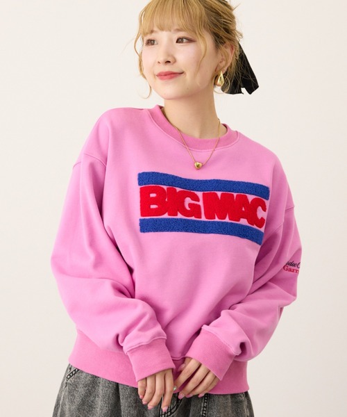サードマガジン ビッグロゴ刺繍スウェット トレーナー 長袖 9 ピンク ロゴトレーナー（スウェット）｜by LOVEiT（バイラビット）の