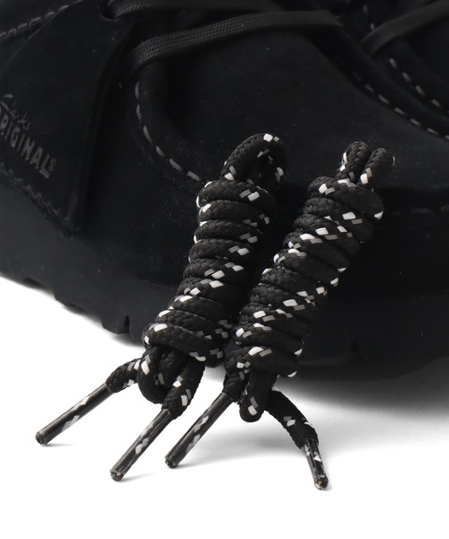 ブーツ CLARKS Wallabee.GTX Black Sde / クラークス ワラビー GTX レディースの画像