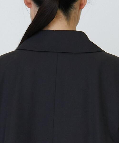 LOISIR ステンカラーコート コート コットンナイロンピーチツイル