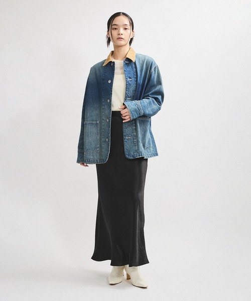 ADAM ET ROPE' スカート 「逸品」マーメイドラインサテン