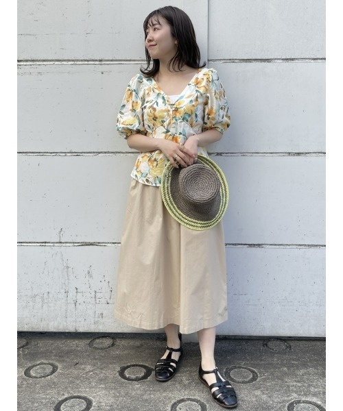 「GAP」 半袖ブラウス S グリーン レディース_画像8