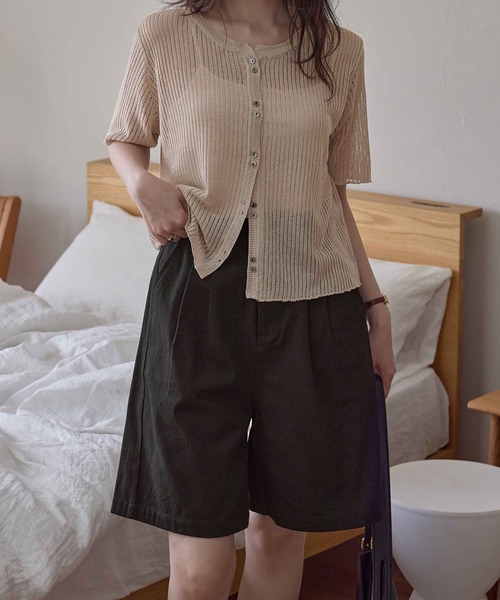 キャピタル　8部丈加工パンツ　0 KAPITAL KOUNTRY ヴィンテージ加工 パッチワーク ショート