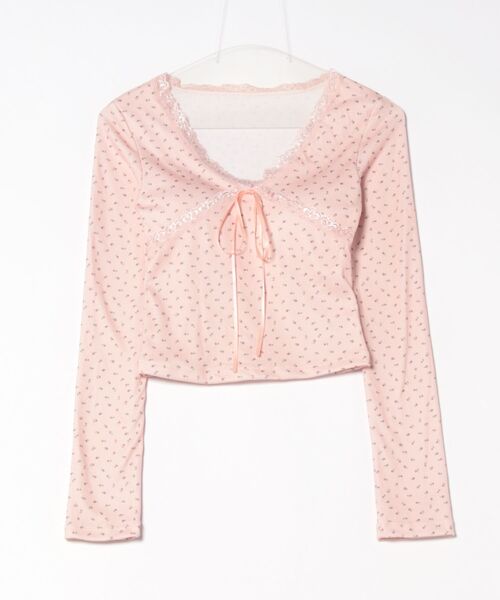 frunco tシャツ Vネック小花柄ロンT レディース : ZOZOTOWN Yahoo!店