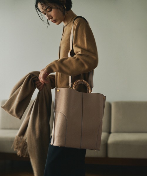 E'POR（エポール） トートバッグ 「E'POR」BAMBOO BAG Large「通勤
