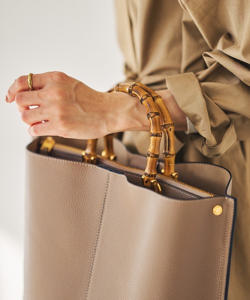 E'POR トートバッグ 「E'POR」BAMBOO BAG Large「通勤」「A4対応