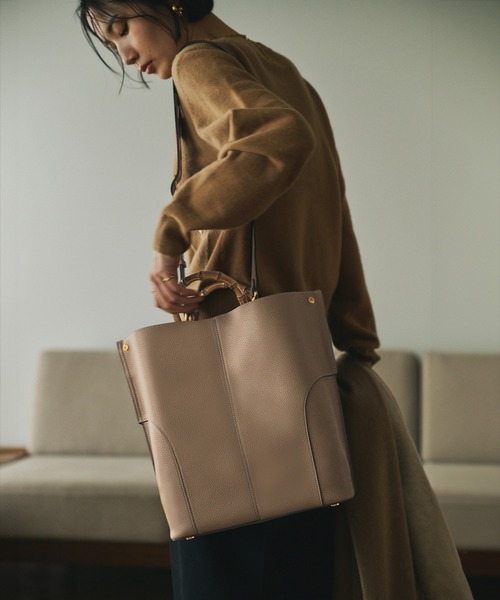 新作美品【E'POR】BAMBOO BAG Large【25SS】 E'POR（エポール） トートバッグ 「E'POR」BAMBOO BAG Large「通勤