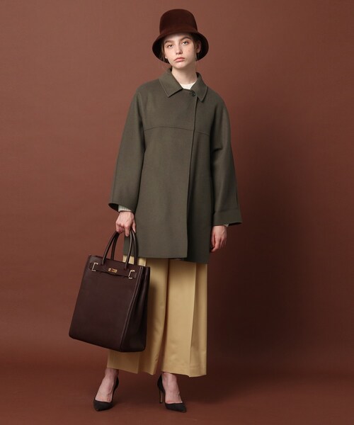 m　DRESSTERIOR コート　38 黒 DRESSTERIOR（ドレステリア） ノーカラーコート 38 ブラック