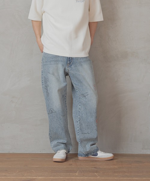 BAYFLOW（ベイフロー） ジーンズ 「遊び心がかわいい」落書きプリント