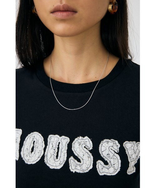 MOUSSY tシャツ 「ライトグレー ZOZO限定カラー」PATCH LACE