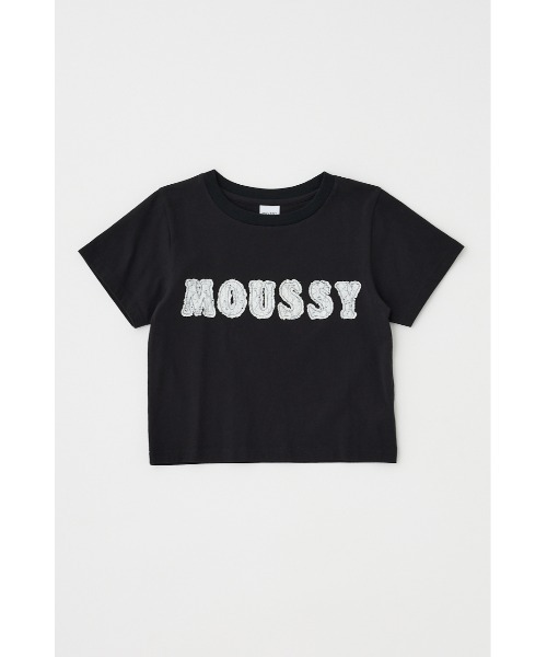MOUSSY tシャツ 「ライトグレー ZOZO限定カラー」PATCH LACE