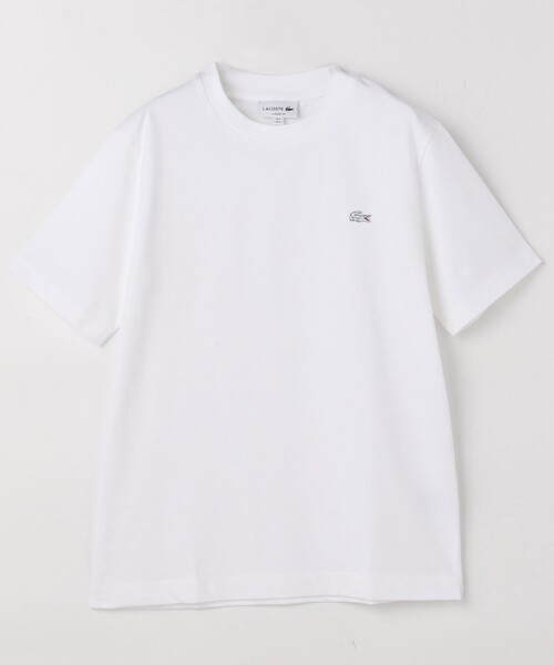 tシャツ LACOSTE/ラコステ ワンポイントTシャツ/アウトラインクロッククルーネックTシャツ レディース FREAK'S STORE tシャツ LACOSTE/ラコステ ワンポイントTシャツ
