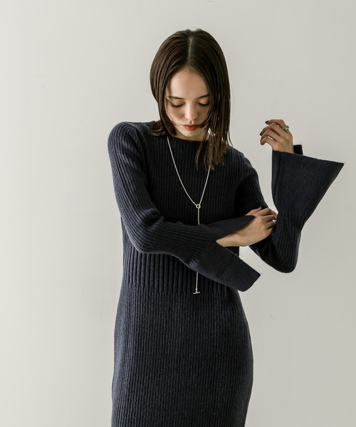 mystic（ミスティック） ニットワンピース 1 ネイビー レディース