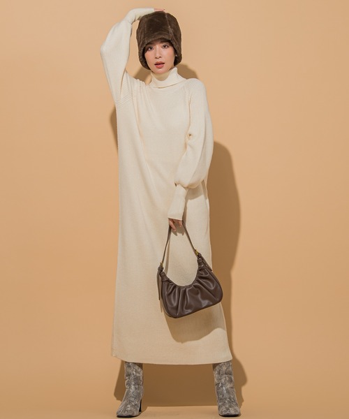 「VICKY」 ニットワンピース 2 グリーン レディース_画像9